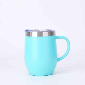 12oz Stainless Steel Vacuum Insulated Portable Mini Handle Tumbler with Leak-Proof Lid - Product Image 3
