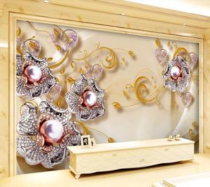 ZHIHAI di Alta qualità prezzo <span class=keywords><strong>a</strong></span> buon mercato popolare diamante murale carta da parati 3d - Product Image 4