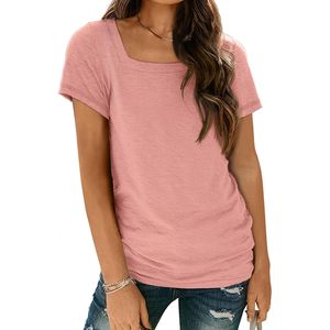 เสื้อยืดคอกลมแขนสั้นลำลองสำหรับผู้หญิง2025 2025เสื้อท่อนบนสำหรับฤดูใบไม้ผลิและฤดูร้อน - Product Image 6