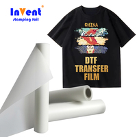 Prix usine blanc encre poudre transfert de chaleur Film impression DTF PET feuille rouleau pour Flex vêtements