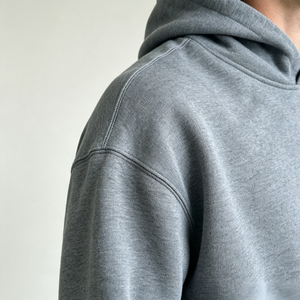 New Design Men French Terry <b>Drop</b> Shoulder Oversized <b>Box</b> Hoodies Top Quality 100% Cotton Heavyweight Blank Boxy Hoodie - Product Image 2