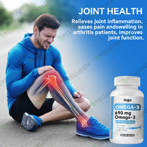 WELLBODY OEM Suppléments Halal <span class=keywords><strong>Huile</strong></span> de Poisson Végétalienne Oméga-3 6 9 500mg 1000mg Gélules Molles d'<span class=keywords><strong>Huile</strong></span> de Poisson Oméga 3 - Product Image 5