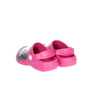 Zuecos para niñas Barbie, diseño a rayas fucsia, zapatos ligeros y cómodos para niños - Product Image 2