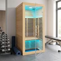 Sauna de Infrarrojos Lejanos Individual para Interiores con Panel de Calentamiento de Carbono, Precio de Fábrica, para Uso Doméstico