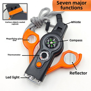 Đa Chức Năng 7 Trong 1 Cò<span class=keywords><strong>i</strong></span> Sinh Tồn Đèn Pin LED La Bàn Nhiệt Độ Kính Lúp Kính Phản Xạ Kính Cứ<span class=keywords><strong>u</strong></span> Sinh - Product Image 3