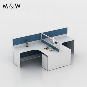 M & W Fabricantes Móveis Workstation Alumínio Mesa Redonda Partição Escritório Privado Cubículo - Product Image 4