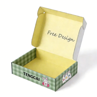 Boîtes d'expédition en carton ondulé écologiques et recyclables avec logo personnalisé, revêtement UV, lamination mate, doublure en éponge, emballage cadeau, gaufrage