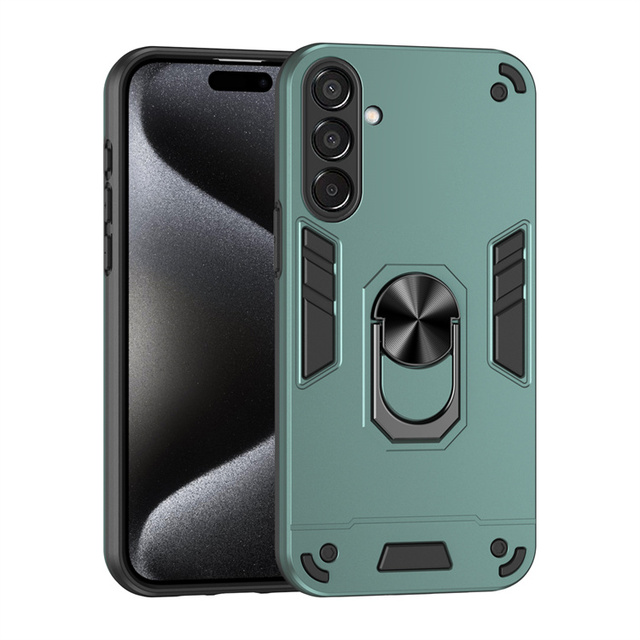 Magnetic Ring Holder Mobile Phone Case Armor Rugged Shockproof Cover for Samsung Galaxy A57 A37 A27 A17 A07 M56 A56