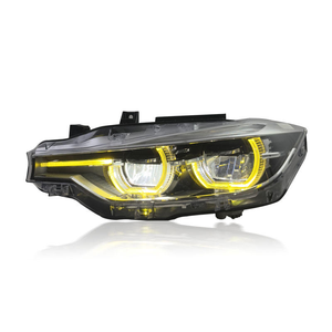 Faros Delanteros Estilo Ikon para Serie 3 F30/F35 2013-2018, 12V, Nuevos, 6000K, Luz Diurna Amarilla/Blanca, 36W, 6000 lm, Retrofit - Product Image 4