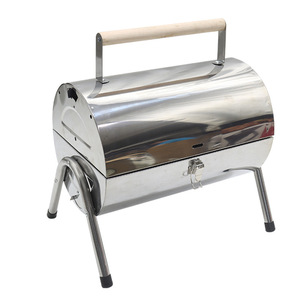 Portable Stainless Steel Barbecue Grill 41x32x44.5cm Double Sided Outdoor Camping Grills - Product Image 2