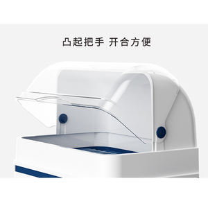 Séchoir à <span class=keywords><strong>vaisselle</strong></span> portable de grande taille avec couvercle transparent Support d'égouttage pour biberon de bébé Boîte de rangement pour organisateur de <span class=keywords><strong>vaisselle</strong></span> - Product Image 4