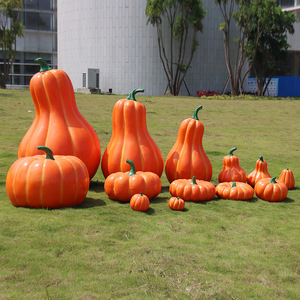 <span class=keywords><strong>Décoration</strong></span> de citrouille d'Halloween en résine géante pour extérieur, imperméable et créative - Product Image 3