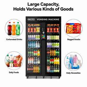 Machine de libre-service AI haute capacité XMAI, 38,8 pieds cubes, réfrigérée, accepte Apple <span class=keywords><strong>Pay</strong></span> et <span class=keywords><strong>Samsung</strong></span> <span class=keywords><strong>Pay</strong></span>, 4G LTE, surveillance à distance - Product Image 3