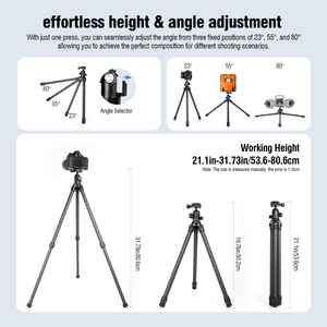 Nuevo soporte de fotografía multifuncional en línea fotografía profesional necesario trípode de fibra de carbono ultraligero negro - Product Image 2