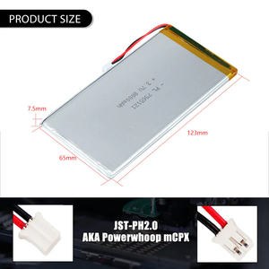 3,7 В 8000 мАч 7565121 7566121 7266120 перезаряжаемая литий-полимерная батарея GPS HD Автомобильная ключевая камера планшетный ПК MID Электронная книга Power Bank - Product Image 2