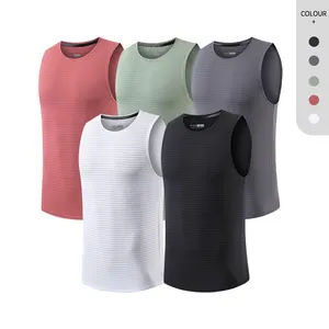 Débardeurs d'entraînement pour hommes Chemises de gymnastique T-shirt de musculation Fitness T-shirts sans manches