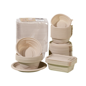 Organizador de vajilla de cocina para el hogar, contenedor de comida rápida, Biodegradable, artículo de almidón de maíz, desechable - Product Image 2