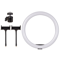 Lumière annulaire professionnelle de CL-12 avec 2 supports de téléphone flexibles 10w lumière annulaire utilisée dans le flux en direct, l'enregistrement vidéo et d'autres s