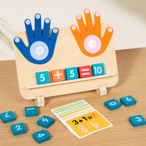 Juguete Educativo de Matemáticas CE CPC, <span class=keywords><strong>Juego</strong></span> de Contar con los Dedos, Suma y Resta, Juguete de Aprendizaje para el Desarrollo Intelectual de Niños - Product Image 1