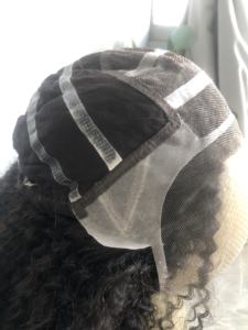 Peluca médica de silicona con frente de encaje suizo de cabello humano virgen Emeda # pelucas sin pegamento rizadas afro negras naturales para mujeres negras - Product Image 1