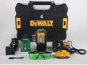 Fabrik-Großhandel DEWALT DW089LG <span class=keywords><strong>3</strong></span>-Seiten-Kreuz 12-Linien 360-Grad 12V Lithium Automatischer Kreuzlinien-Grünlaser-Nivelliergerät - Product Image 6