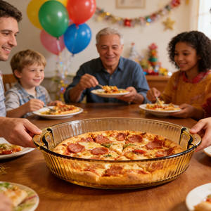 <span class=keywords><strong>Bandeja</strong></span> para Hornear de Vidrio de Borosilicato Grueso, Resistente, Apta para Lavavajillas, Ovalada, para Uso en <span class=keywords><strong>Horno</strong></span> - Product Image 4