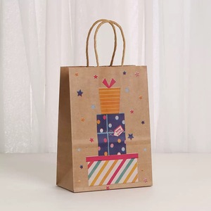 Sacs en papier kraft marron en gros pour bonbons et cadeaux d'anniversaire pour enfants - Product Image 5