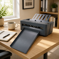 Máquina de corte de vinilo adhesivo de alta velocidad con motor de servicio, alimentación automática, cabezales dobles A2, rodamientos, cámara CCD y corte de contorno