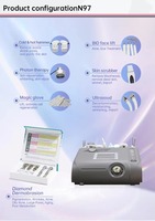 N97 Bio Microcurrent Face Lift, appareil de rajeunissement du visage, éliminateur de rides, gants magiques, machine à marteler à froid et à chaud