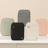 Organisateur de documents multi-compartiments imperméable avec logo personnalisé, blocage RFID, porte-passeport, sac de voyage