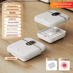 Masseur de pieds d'acupression d'isolation à température constante 31 nœuds de massage Fonction musicale Rouleau à commande au pied pour la médecine - Product Image 2