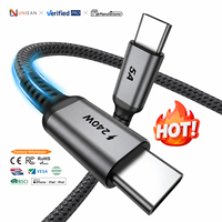 Câble USB2.0 C de qualité supérieure UNIEAN, câble de type C 20V5A, charge rapide PD240W, transfert de données, alliage d'aluminium pour téléphone portable