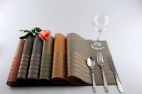 Napperons de Table personnalisés, napperons de cuisine tissés en PVC imperméables