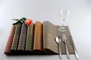 Tovagliette personalizzate tovagliette da cucina tovagliette da cucina tovagliette da tavola impermeabili in PVC intrecciato