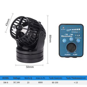 Jebao serie SW bomba de ondas de circulación silenciosa 220V accesorios de acuario con alta eficiencia para peces Coral hermosas olas - Product Image 4