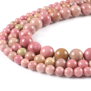 JC Haute qualité <span class=keywords><strong>Pierre</strong></span> Perles En Vrac En Gros <span class=keywords><strong>Rhodonite</strong></span> perles pour la fabrication de bijoux - Product Image 3
