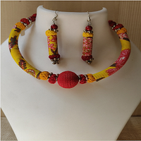 Collier artisanal vintage pour femme en tissu de coton perlé, motif classique en forme de cœur pour les amoureux, nouvelle tendance mode pour mariage