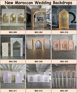 Arco Decorativo LED Marroquí de Acrílico Blanco LEDA, Estilo Islámico, para Bodas, Fiestas, Entrada, Decoración de Escenario - Product Image 5