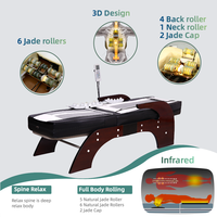 Spa Ganzkörper traktion Chiropraktik Wirbelsäulen pflege Turmalin Camas De Stone 3D-Matratze Jade Master Bed Roller Infrarot-Massage bett
