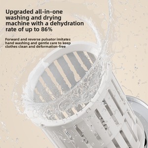 Lavadora Portátil Mini Automática <span class=keywords><strong>de</strong></span> Plástico con Secadora, Carga Superior USB, 3000MAH, Personalizable con Logotipo, para Uso Doméstico, Ropa Interior y Calcetines - Product Image 5