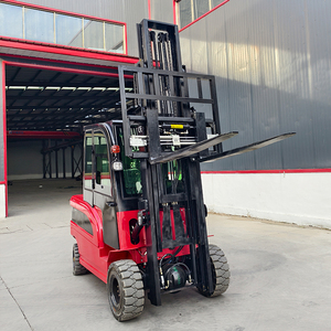 무료 배송 바퀴 전기 지게차 리튬 배터리 2 톤 4 톤 용량 캐빈 로더 판매 - Product Image 6