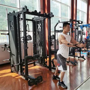 Kommerzielle Fitness geräte Squat Rack Power Cage 4 in 1 Multifunktions-Smith-Maschine