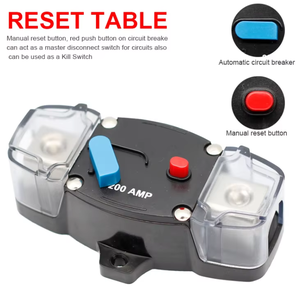 Disyuntor de audio para coche RV, yate, barco, protección de circuito de alimentación, interruptor de seguro, protector de recuperación automática - Product Image 5