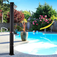 Douche solaire extérieure 20L en PVC+ABS, colonne de douche pour piscine, jardin, plage, parc aquatique, OEM ODM