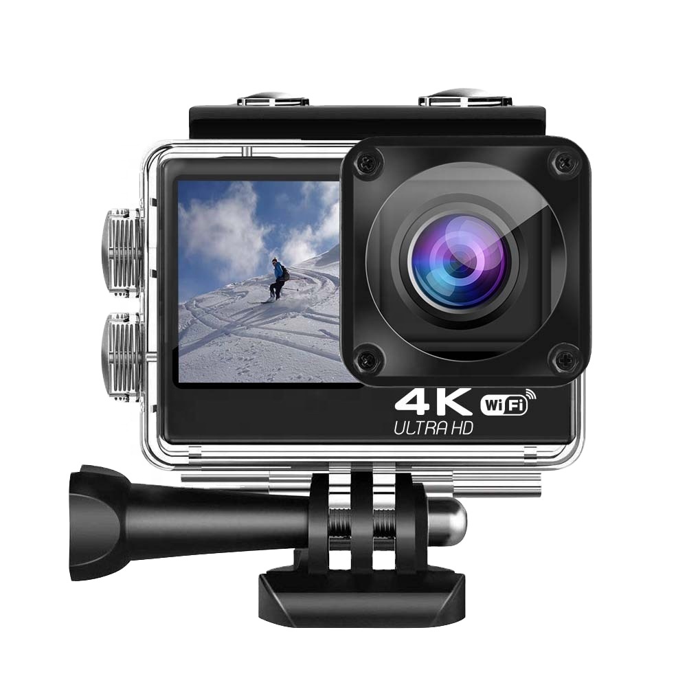 Горячая Распродажа, двухцветный сенсорный экран, водонепроницаемая HD-выход, EIS WiFi Спортивная Экшн-камера