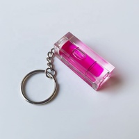 Niveau à bulle en plastique acrylique jaune-vert réglable avec porte-clés, cadeau EP-MN07-A EPOCHTOOLS, précision de 0,2 %