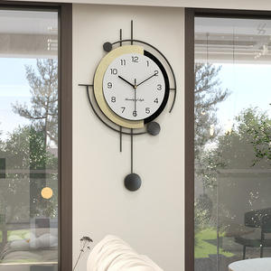 Reloj de Pared Grande Moderno de Lujo de 65cm*43cm, Nuevo Diseño Art <span class=keywords><strong>Deco</strong></span>, Reloj de Cuarzo Decorativo de Metal para el Hogar - Product Image 4