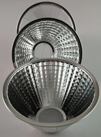 Abat-jour LED à réflecteur rond 75 mm en aluminium anodisé poli, projecteur à 24 degrés