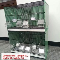 Furrivo 2025 Vente Flash Cages à Oiseaux Empilables pour l'Élevage Grande Cage Métallique pour Oiseaux