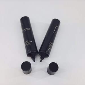 Black Plastic Cosmetic Tube Twist Dispenser Packaging Container Custom Printed for Skincare <b>Sunscreen</b> Cream - Product Image 3